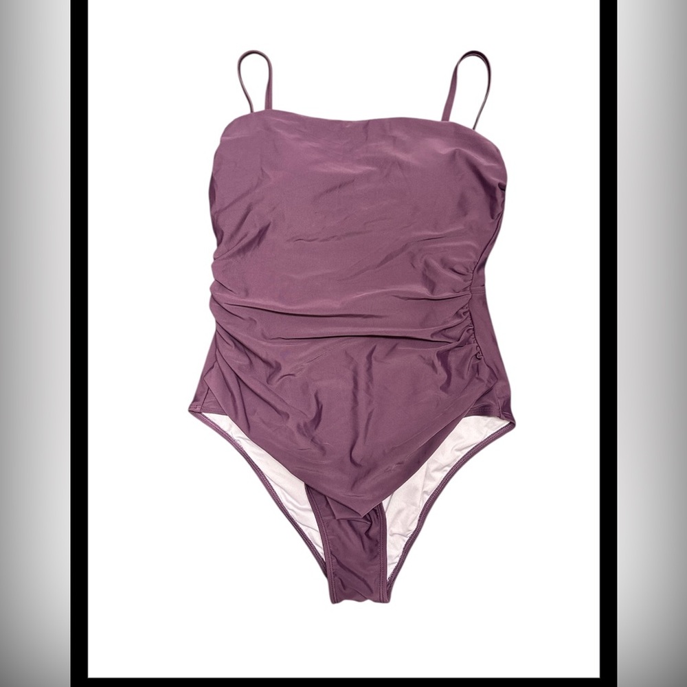 CUPSHE Women Swimsuit One Piece Bathing Suit Square Neck Cutout Back F14 - Picture 6 of 8